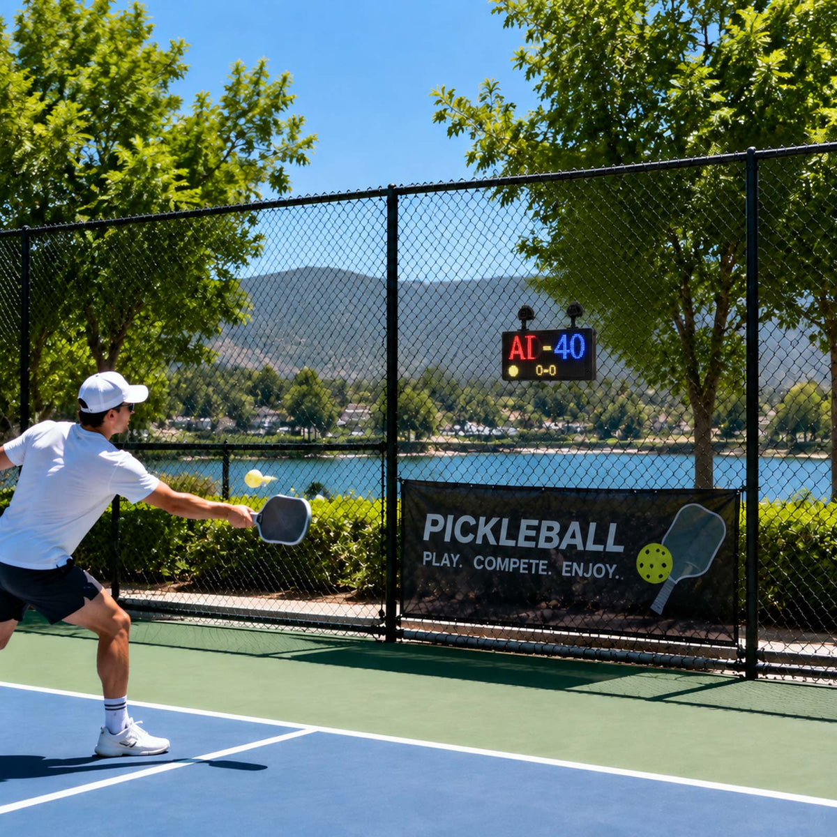 Wireless Remote Control Portable LED Scoreboard for Tennis And Pickleball
