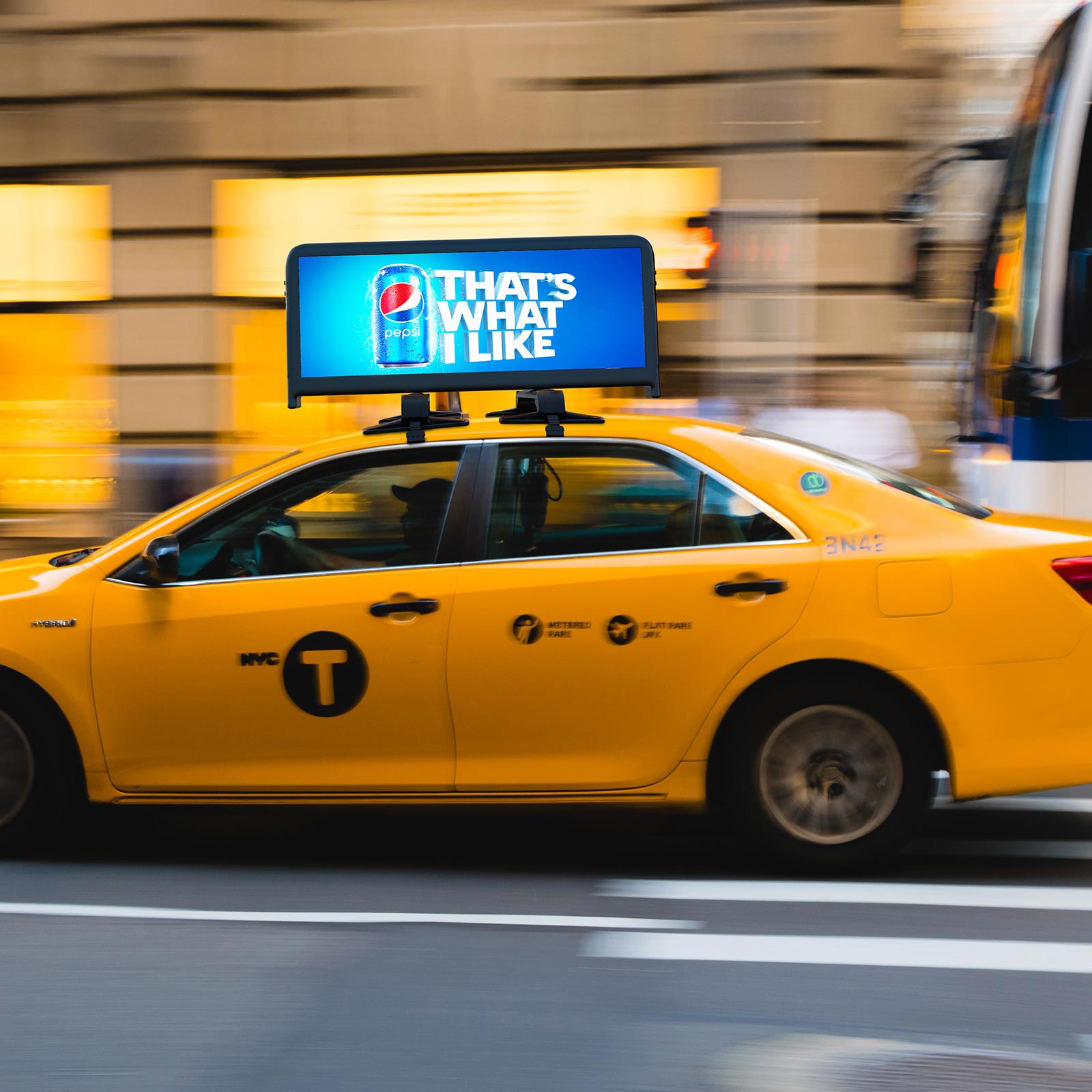 Vehicle Mounted Taxi Rooftop LED Advertising Display with GPS Remote Wireless Control