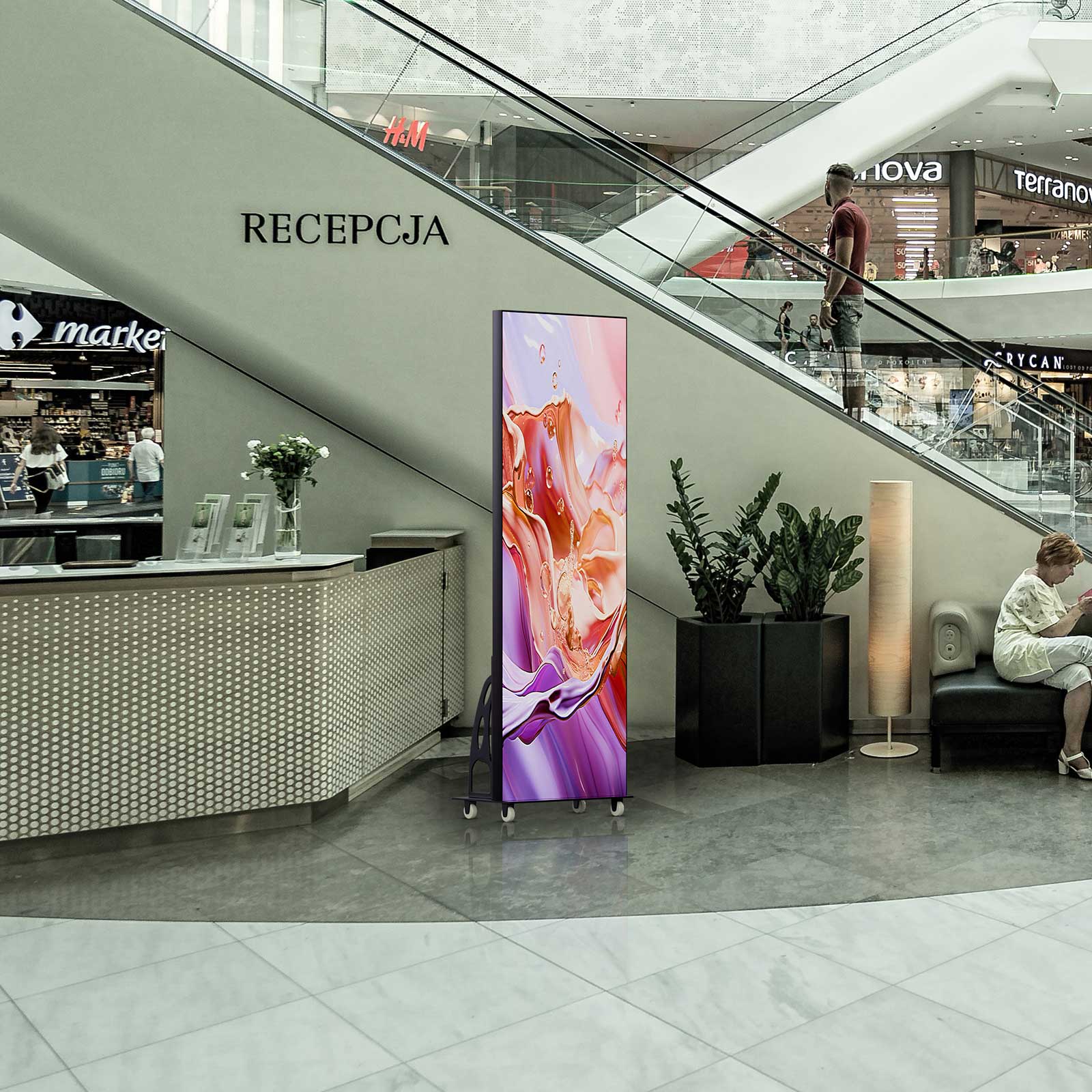F2 Mobile Advertising Display Indoor Video Player