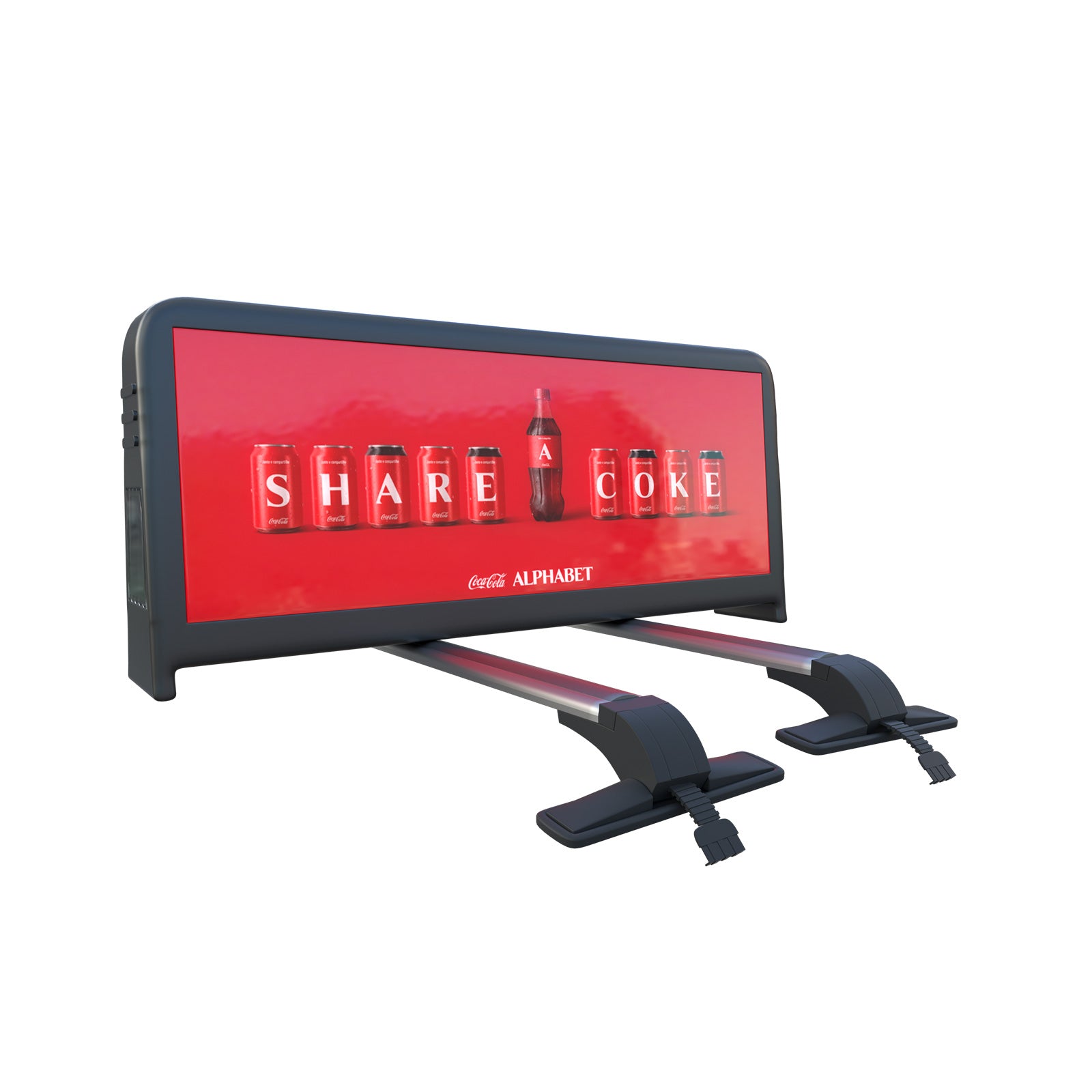 Vehicle Mounted Taxi Rooftop LED Advertising Display with GPS Remote Wireless Control