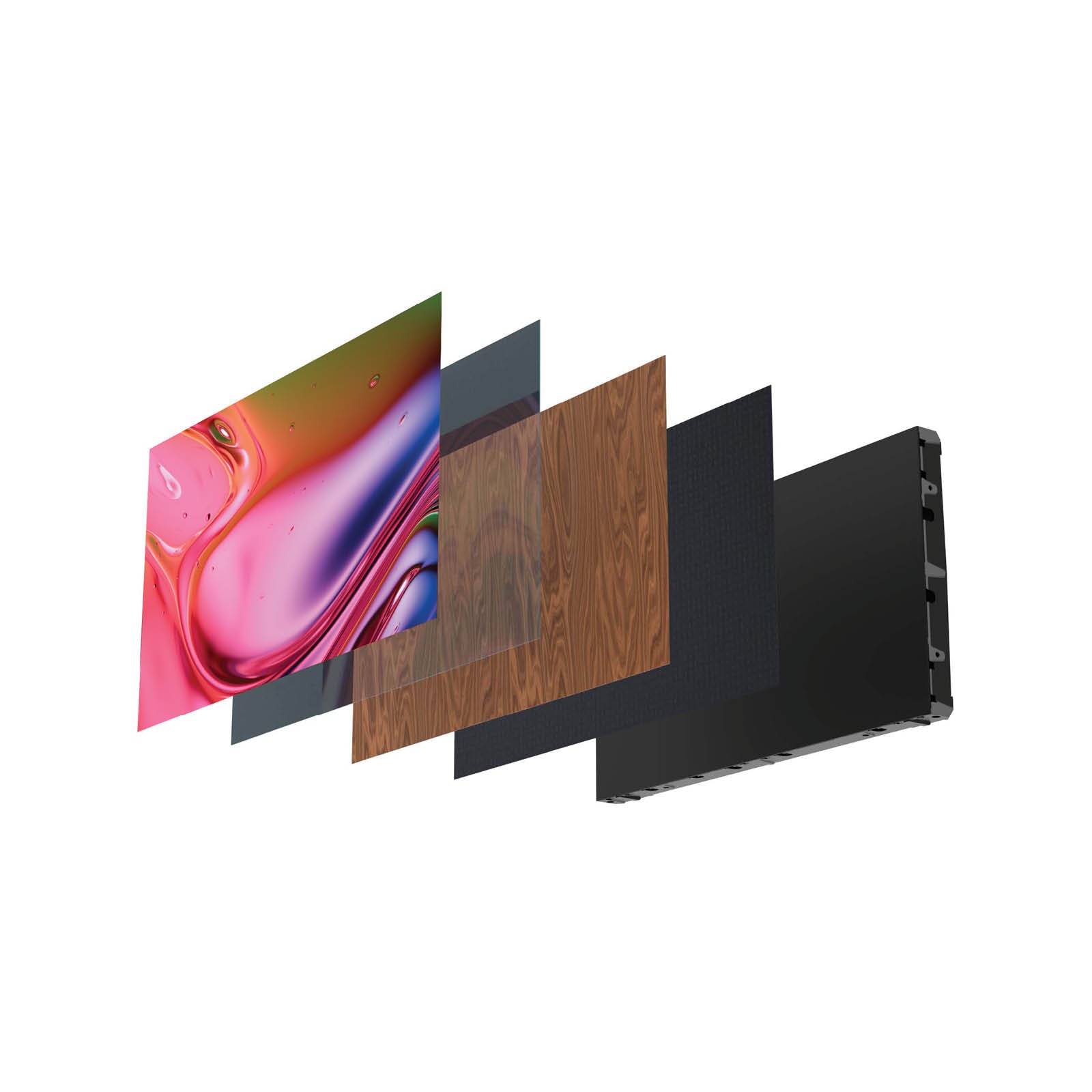 U4 Indoor High Definition COB LED Display Texture Surface LED Display Blend in with Architecture